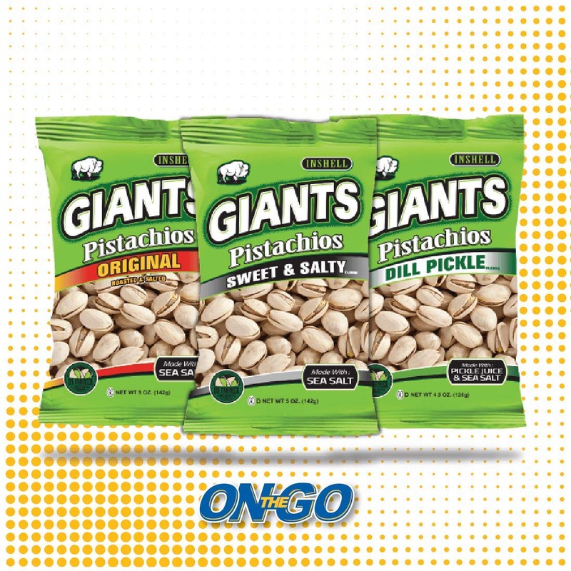 GIANTS Dill Pickle Pistachios - 4.5 oz. Bags (12 count