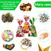 Pack of 200 Christmas Cellophane Bags, Christmas Cello Treat Bags,