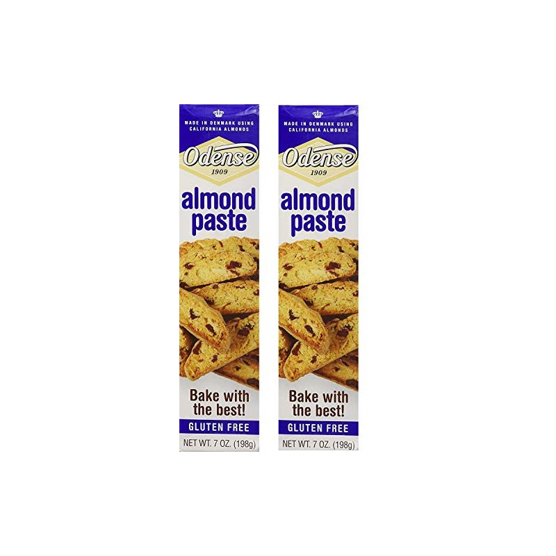 Odense Almond Paste, 7 Ounce Tube Two Pack