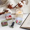COLLBATH Vintage Tinplate Jewellery Box with Lid, Set of 8,
