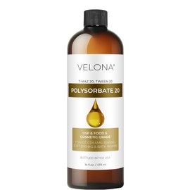 velona Polisorbato 20 - 16 onzas líquidas, grado alimenticio y cosmético