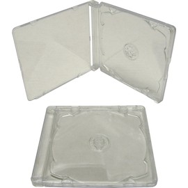 (5) Assembled Standard Clear CD Super Jewel Boxes and Trays #CDBIS-SUPER