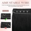 S-Noilite Invisible Wire in Human Hair Extensions 100% Real Remy