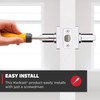 Kwikset Breton Interior Privacy Door Handle with Lock, Door Lever