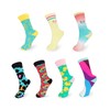 Colourful Socks Tennis Socks with Pattern Long Socks for Men