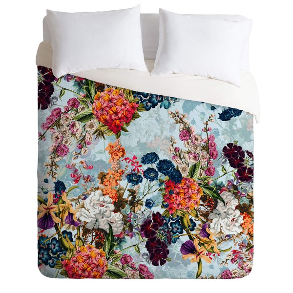Society6 Burcu Korkmazyurek Summer Botanical Garden VIII King Duvet Cover