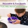 Mezchi 16 Pack Cereal Bowls with Straws, 22 Oz Breakfast