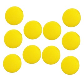 CORHAD 10Pcs Sponge Painting Stencils Round Stamper Tool for DIY Art Projects Early Education Supplies Yellow Easy to Clean for Creative Imagination and Parent Bonding
