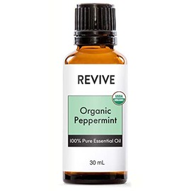 USDA Certified Organic Peppermint 30ml Essential Oil by Revive Essential Oils - 100% Pure Therapeutic Grade, for Diffuser, Humidifier, Massage, Aromatherapy, Skin & Hair Care