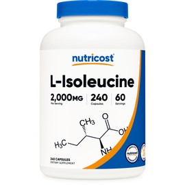 Nutricost L-Isoleucine 2000mg Per Serving, 240 Capsules (60 Servings)