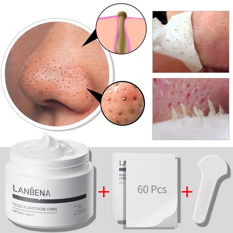 LANBENA Blackhead Remover, Nose Pore Strips for Blackheads, Black Head