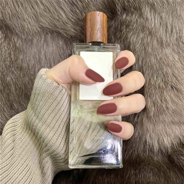 Inilbran Matte press on the nails, stick, almond, fake nails,