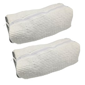 Trainers Wash Bag - Protect Your Trainers & Washing Machine - Durable Wash Bag for Trainers, Shoes & Delicates - Fits Shoe Sizes 7-11 (38-46cm) (White, Pack of 2)