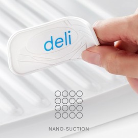 YouCopia, 10-Piece Set ReStickable 3D Fridge Labels, Reusable Nano-Suction, White