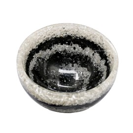Black Tourmaline & Clear Quartz Orgonite Orgone Crystal Gemstone Bowl - 4" Orgonite Black Tourmaline & Clear Quartz Crystal Bowl for Meditation, Crystals and Healing Stones Gift and Protection