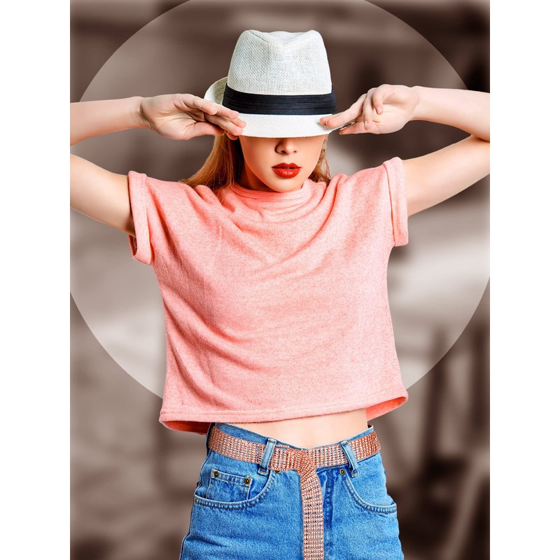 Geyoga 2 Pieces Women Rhinestone Belt for Dress Crystal Diamond