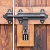 MECCANIXITY Combination Padlock, 10-Digit Push Button Padlock 5-Position Locking Mechanism