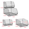 2 Tier Stackable Wire Basket-Kitchen Counter, Pantry Organization and Storage
