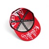 Underground Kulture Troublesome Hat Red and White Adjustable Snapback Baseball