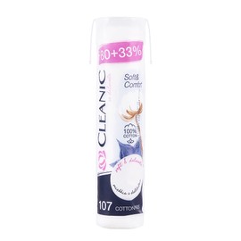 Cleanic Pro Silk Soft & Comfort Cotton Pads, 107 sheets, 1 piece / 클레아닉 Pro Silk 소프트 앤 컴포트 화장솜, 107매입, 1개