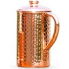 Pure Copper Hammered Water Jug for Ayurveda Health Benefits -