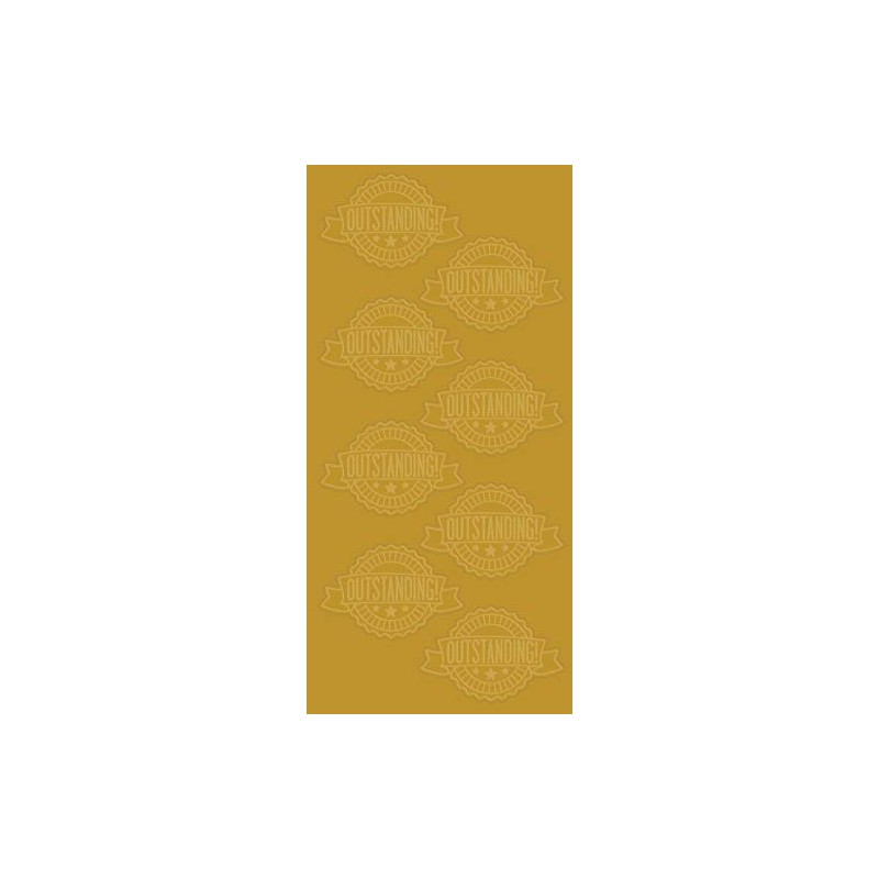 Great Papers! Outstanding Ribbon Embossed and Gold Foil Certificate Seal,