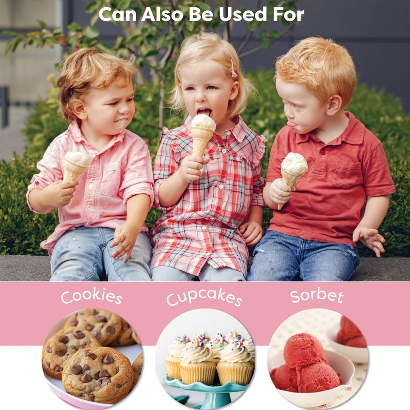 Plastic Ice Cream Scoops, Set of 2 (Navy Grey)