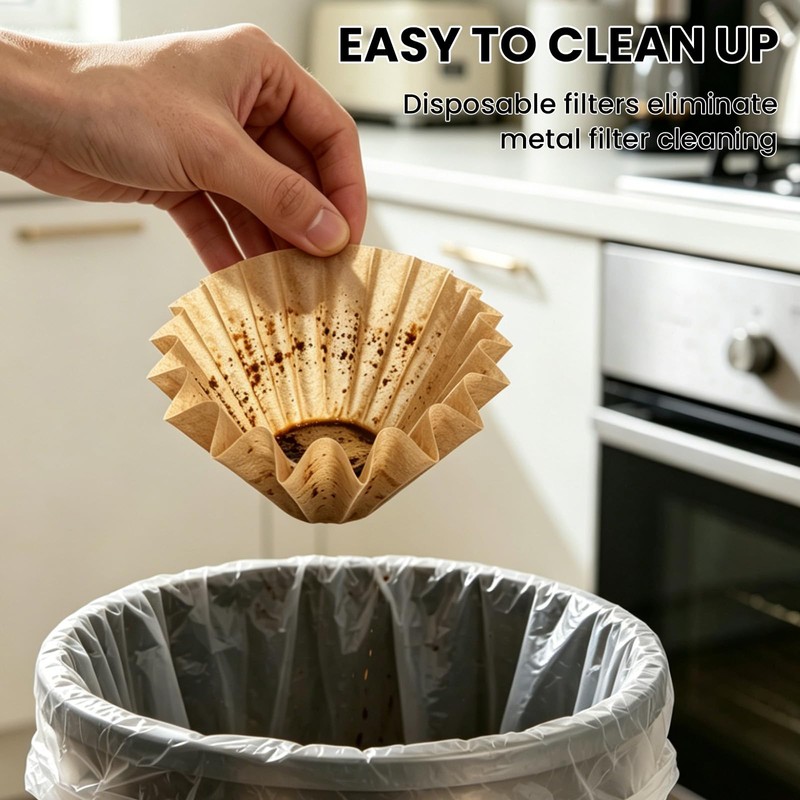 5 Cup Coffee Filter Compatible with Mr. Coffee, Unbleached Coffee