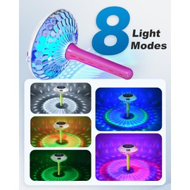 BALDR Pool Thermometer Floating Easy Read, Solar Ponds Thermomter with 8 RGBW Color Modes, Dual Digital Displays & IPX7 Waterproof for Ponds Water Gardens & Inground Above Ground Pools (Red)