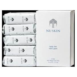 NuSkin - Nu Skin Body Bar 5 Pack | Luxuriously Soft Skin & Protects Against Dryness | 100% Soap Free & Contains No Harsh Drying Additives, Coloring, or Dyes | Natural Grapefruit Extract