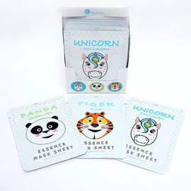 E5 Animal Print Sheet Mask (Panda, Tiger, Unicorn) 12pcs