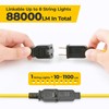 Hyanglux 100ft Construction String Lights: 100w 11000lm ETL Certified Bright