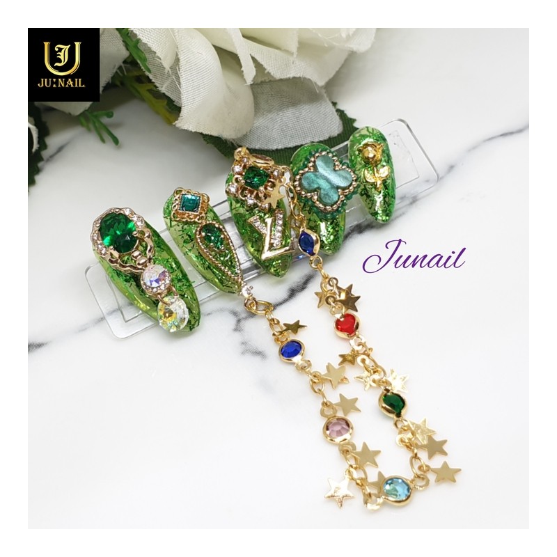 ❗Limited Edition❗ Evergreen Handmade Nail Tips✨ - Short Almond /