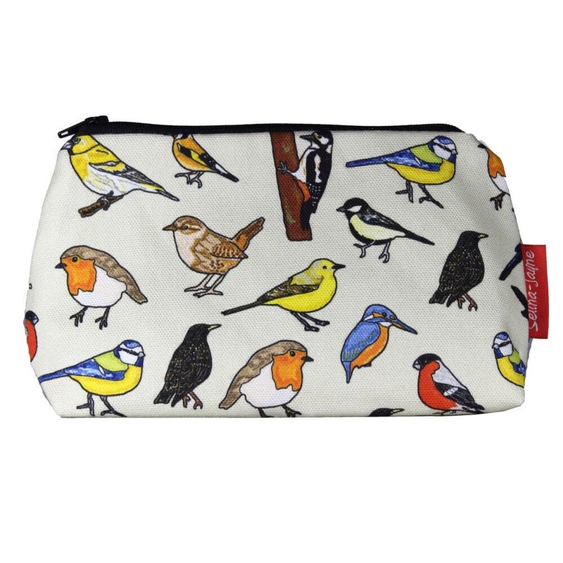 British Birds Cosmetic Bag by Selina-Jayne