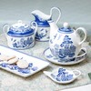 Grace Teaware Bone China Blue Willow Sugar And Creamer Set