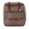 VON HEESEN Toiletry Bag for Men and Women, dark brown,