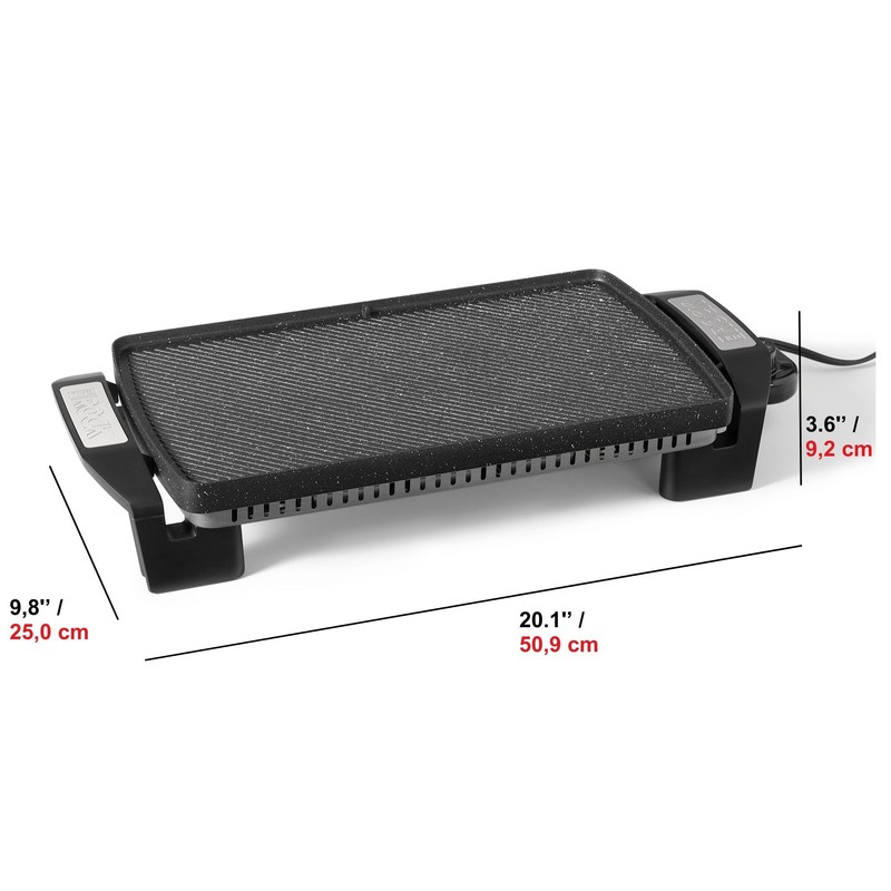 Starfrit The Rock Electric Reversible Grill & Griddle - Rock.Tec