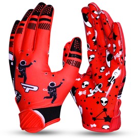 PLAYEUR Alien Grip Infinite Pro Edition Football Gloves –Endless Game – GripPro Tech for Adult, Kids & Youth Football Gloves, No Peel, Ever Tacky – A Cherished, Long-Lasting Gift Moms Adore
