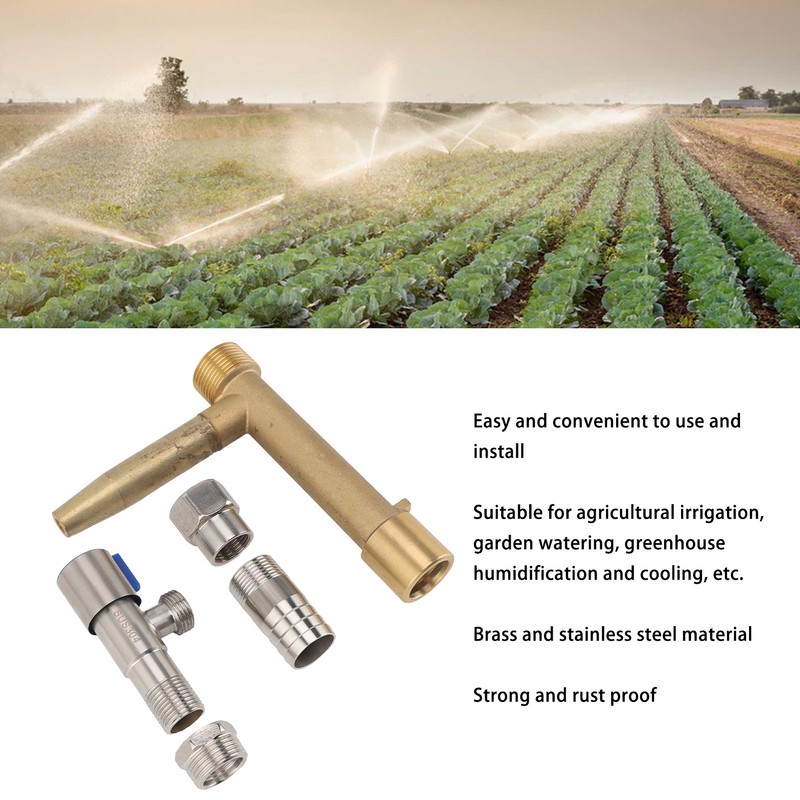 Water Intake Valve Key G1 Thread Brass Stainless Steel Quick