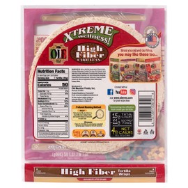 OlÃ© Xtreme WellnessÂ® High Fiber | 8" Flour Tortillas |Low Carb |Keto Friendly | 12.7 oz.| 8 Count (Pack of 6)