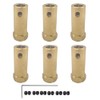 6 x Hex Coupling 7 mm Bore Motor Hex Brass