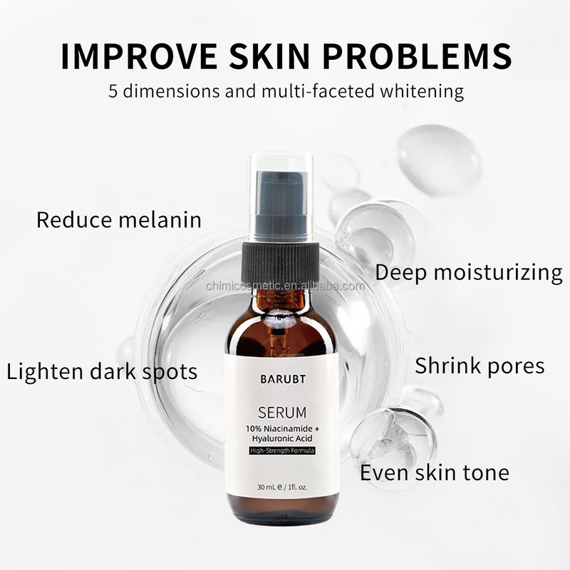 Nicotinamide Hyaluronic Acid Face Serum for Dry Skin Hydrating Brightening