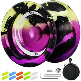7YO X8 Dual Function Yoyo for Beginner, Responsive Yoyo Professional for Kids with 10 Strings, Bag, Yo-Yo Accessory Kits