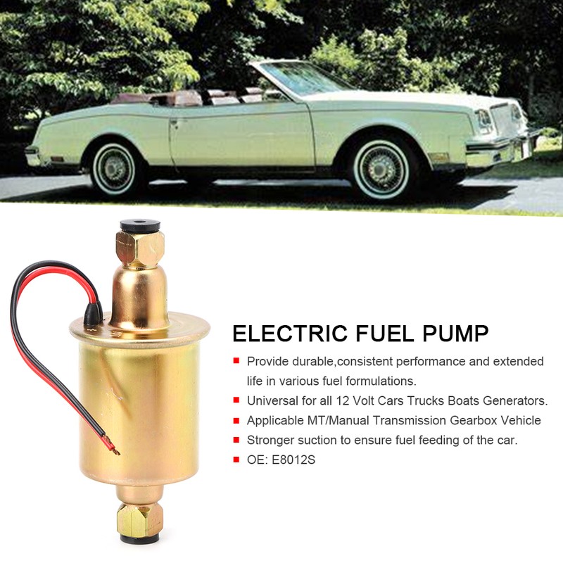 Universal Electric Fuel Pump for Cars Trucks Tractors Boats Generators