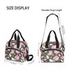 Flower Lunch Bag for Women Men Insulated Reusable Lunch Box