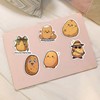 50 Pieces Cute Potato Stickers, Funny Cartoon Food Stickers Set