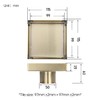 Decaura Shower Grates Bathroom Floor Drain Waste Stainless Steel (Brushed