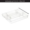 iDesign Expandable Makeup Drawer Organizer-Storage Cosmetics or Jewelry-Clear Tray