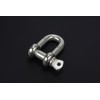 3/8" Chain Shackle Clevis Bow Ring 316 Stainless Steel for