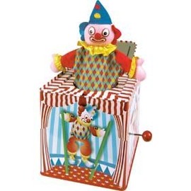 Traditional metal Clown Jack In The Box